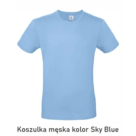 T-Shirt B&C E190 z dużym nadrukiem z tyłu