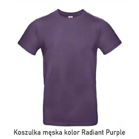 T-Shirt B&C E190 z dużym nadrukiem z tyłu