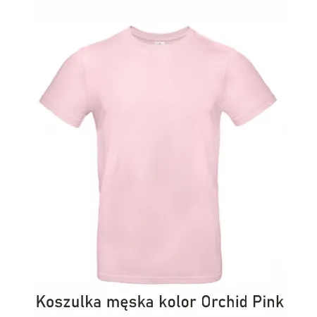 T-Shirt B&C E190 z dużym nadrukiem z tyłu
