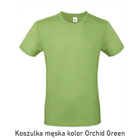 T-Shirt B&C E190 z dużym nadrukiem z tyłu