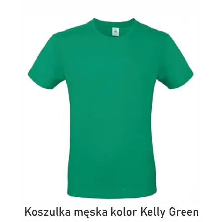 T-Shirt B&C E190 z dużym nadrukiem z tyłu