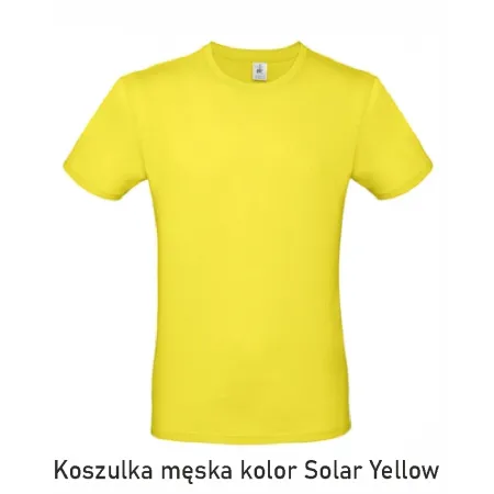 T-Shirt B&C E190 z dużym nadrukiem z tyłu