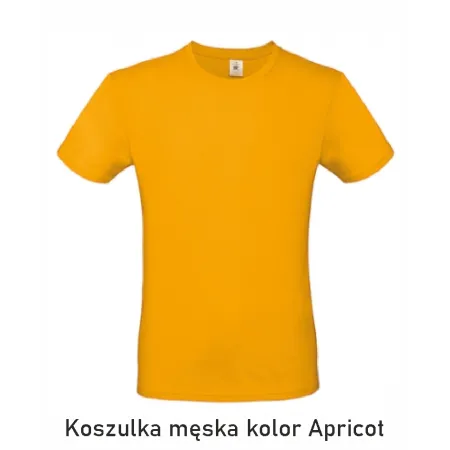 T-Shirt B&C E190 z dużym nadrukiem z tyłu