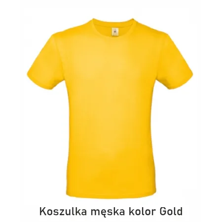 T-Shirt B&C E190 z dużym nadrukiem z tyłu