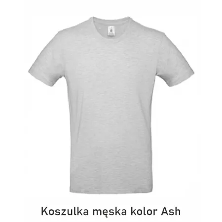 T-Shirt B&C E190 z dużym nadrukiem z tyłu