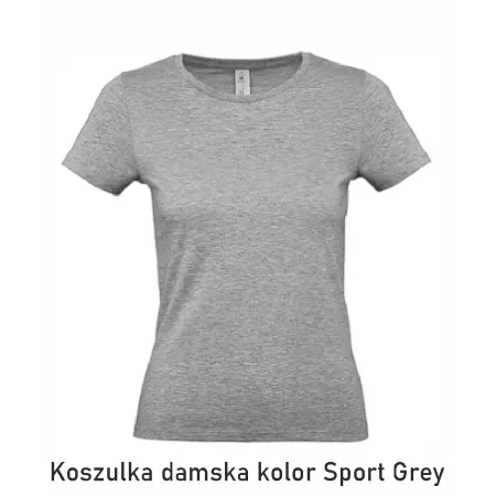 T-Shirt B&C E190 z dużym nadrukiem z tyłu