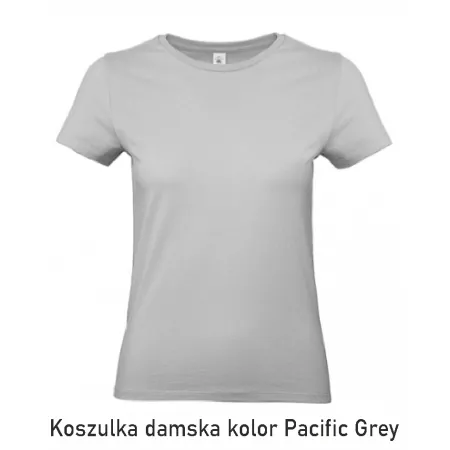 T-Shirt B&C E190 z dużym nadrukiem z tyłu