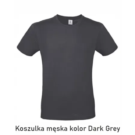 T-Shirt B&C E190 z dużym nadrukiem z tyłu