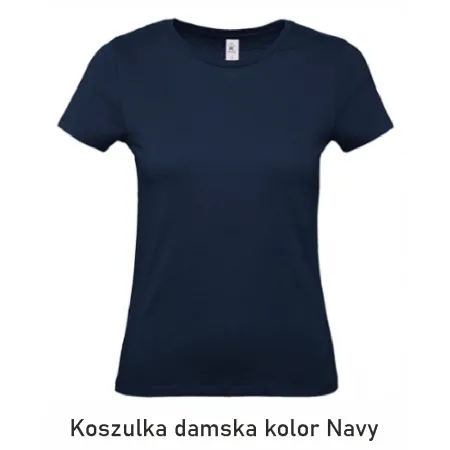 T-Shirt B&C E190 z dużym nadrukiem z tyłu