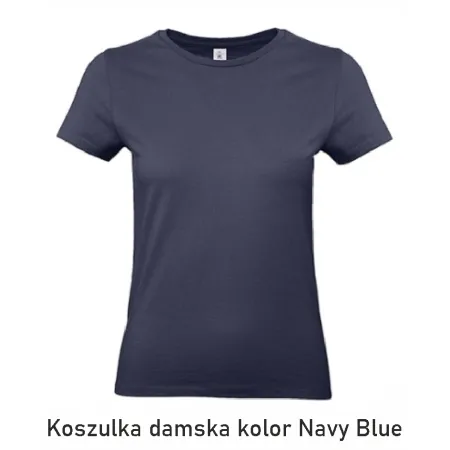 T-Shirt B&C E190 z dużym nadrukiem z tyłu