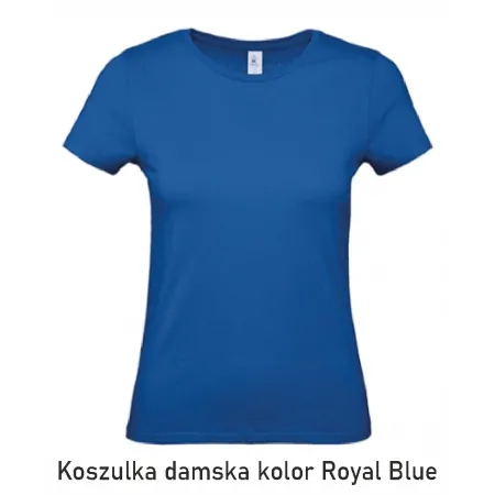 T-Shirt B&C E190 z dużym nadrukiem z tyłu