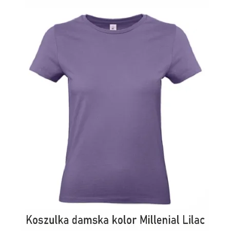 T-Shirt B&C E190 z dużym nadrukiem z tyłu