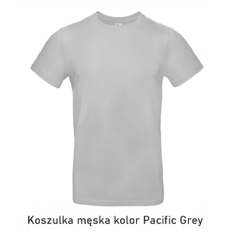 T-Shirt B&C E190 z dużym nadrukiem z tyłu