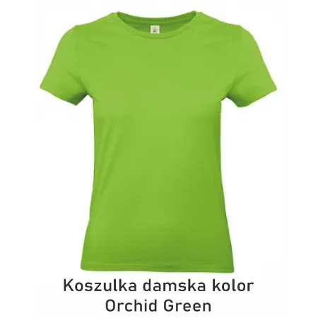T-Shirt B&C E190 z dużym nadrukiem z tyłu