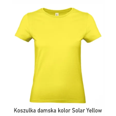 T-Shirt B&C E190 z dużym nadrukiem z tyłu