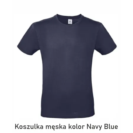 T-Shirt B&C E190 z dużym nadrukiem z tyłu