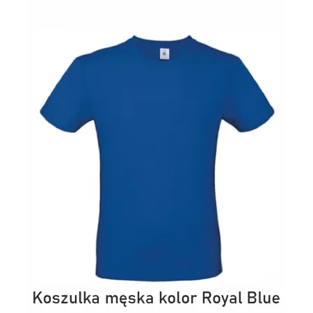 T-Shirt B&C E190 z dużym nadrukiem z tyłu