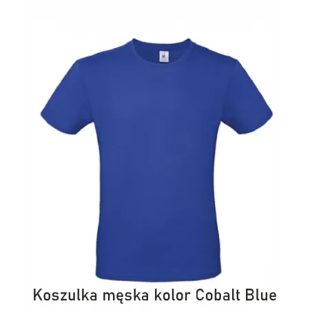 T-Shirt B&C E190 z dużym nadrukiem z tyłu