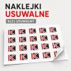 Naklejki reklamowe z klejem usuwalnym