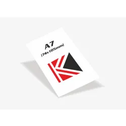 Druk format A7 (74x105mm) papier 90g