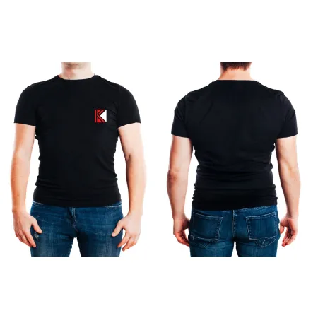 T-Shirt B&C E190 z małym nadrukiem na lewej piersi